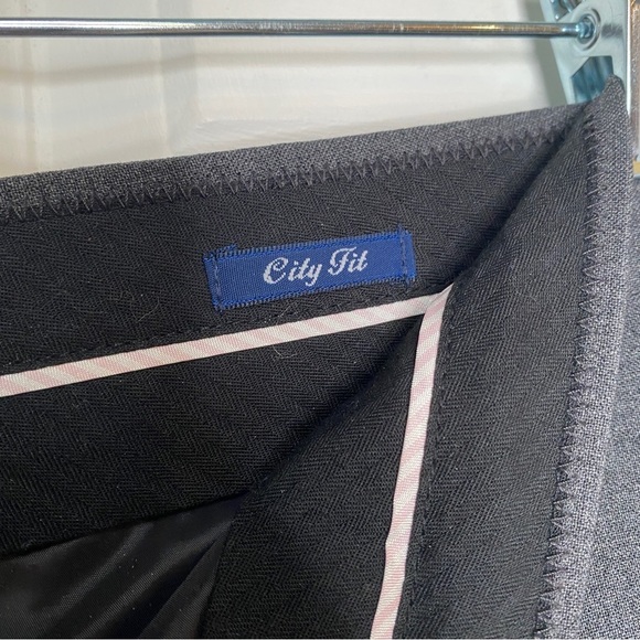 J. Crew City Fit Wool Blend Ankle Career Pants Grey Size 10 - Picture 8 of 8